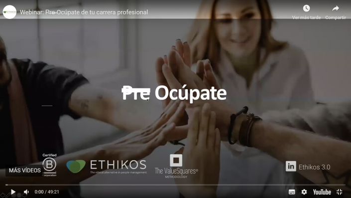 Webinar: P̶r̶e̶-Ocúpate de tu carrera profesional